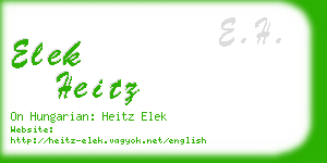 elek heitz business card